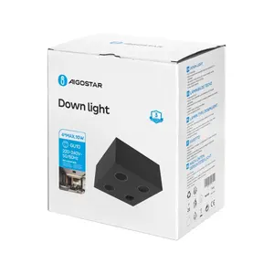 Faretto da incasso metallico con quattro luci GU10 x4, ideale per illuminazione generale e decorativa in case e uffici. - Product Image 3