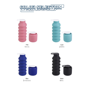 Bouteille de sport pliable en silicone portable pour enfants, sans BPA, pour la course et les voyages, bouteille à boire directement pliable pour les grossistes - Product Image 5