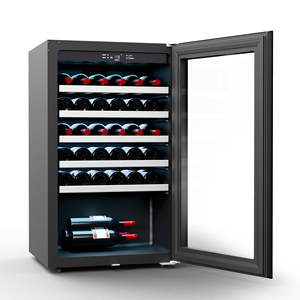 Отдельностоящий умный винный холодильник на 40 бутылок с компрессором, стеклянной дверью, электрический, для домашнего использования - Product Image 2