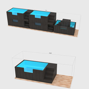Piscina Elevada de Fibra de Vidrio, Piscina Contenedor, Prefabricada de Lujo, Molde Completo, Equipo Multifuncional - Product Image 5