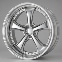 Jantes forgées sur mesure en 2 pièces, chrome, à profil profond, 5 branches, 18, 19, 20 pouces, 5x112, 5x120 pour BMW Série 3, Audi, Mercedes Benz