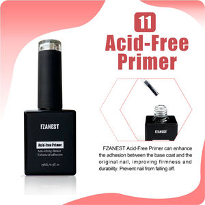FZANEST 15mlビタミン添加スーパーベースコート酸フリープライマー16種類の機能性ゲルダイヤモンドトップコートラバーベーススノートップ - Product Image 6