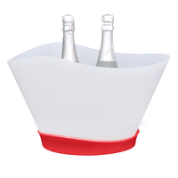 Brevet d'usine OEM bonne qualité grande capacité Rose bière whisky champagne bar lumineux Club bar Ware écran LED seau à glace