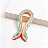 Bandes de papier quilling Beckon OEM 80gsm 120gsm, couleur arc-en-ciel, largeur 5mm, longueur 39cm, pour la création de cartes, le scrapbooking et les décorations