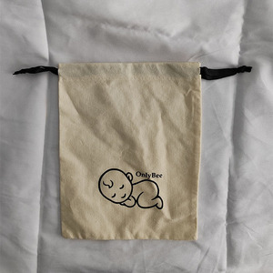 Reusable Drawstring Cotton Bags <b>Packaging</b> Cloth <b>Textile</b> <b>Packaging</b> Linen Pouch With Custom Logo - Product Image 6