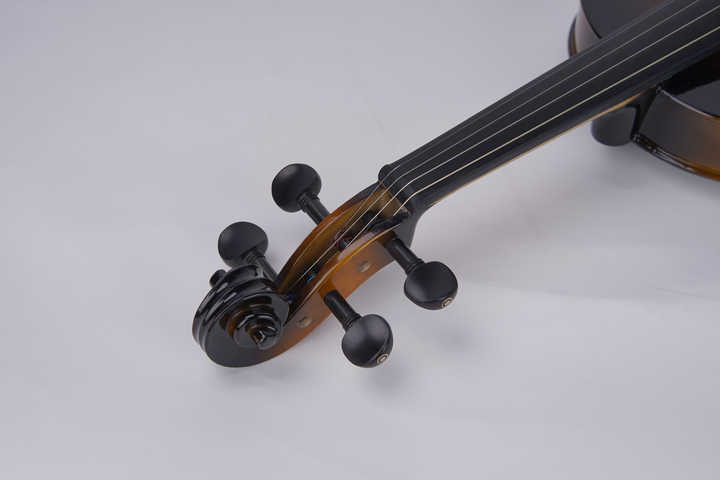 Professional Electric Violin 4/4 Ebony with Student Rosin