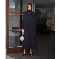 Abaya noire de luxe de haute qualité pour femmes musulmanes, vente en gros, mode koweïtienne, velours de luxe, abayas à double couche, directement de l'usine