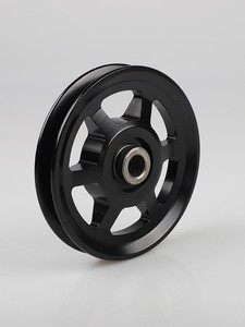 SPA SPC SPD SPZ <span class=keywords><strong>Poulie</strong></span> de convoyeur revêtue de fonte <span class=keywords><strong>Poulie</strong></span> conique à double verrouillage à 2 rainures <span class=keywords><strong>Poulie</strong></span> à courroie trapézoïdale - Product Image 2