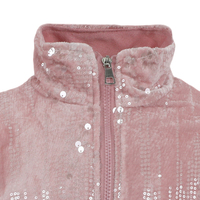 Blouson aviateur à paillettes rose et argent personnalisable pour filles-Manteau de baseball à fermeture éclair à motif solide pour le printemps