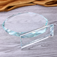 HDW Großhandel K9 Blanko Kristall-Trophäen Auszeichnungen Kundenspezifische 3D Laser gravierte Logo Glas-Trophäe
