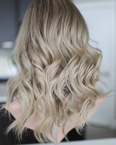 Peluca de Cabello Humano <span class=keywords><strong>Rubio</strong></span> Balayage con Encaje Frontal HD, Peluca sin Pegamento con Ondas Sueltas, Peluca de Cabello Remy - Product Image 5