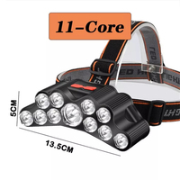 Nouveau phare LED réglable Rechargeable USB haute puissance étanche phare de travail torche lampe de poche tactique phare LED
