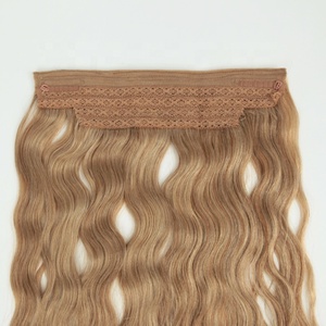 Aggiungere Lunghezza Istantanea e Il Volume Halo Estensioni Dei <span class=keywords><strong>Capelli</strong></span> con la Stringa Dei <span class=keywords><strong>Capelli</strong></span> Umani - Product Image 4