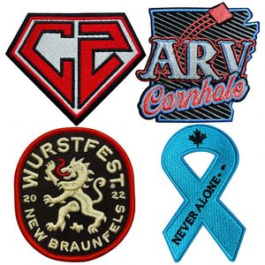 Écussons brodés personnalisés avec logo, échantillon gratuit, accessoires vestimentaires, fleurs brodées, badges thermocollants pour cadeaux d'amis - Product Image 1