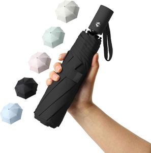 Parapluies promotionnels pliables automatiques miniatures 21'' *8K, coupe-vent, imperméables, tout-en-un, à 3 volets, vente en gros - Product Image 3