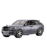 PANDAS 1:20 Diecast Alloy Car Model Wholesale Pull-Back Light & Sound Rolls Royce Cullinan Vehículo de metal con material plástico
