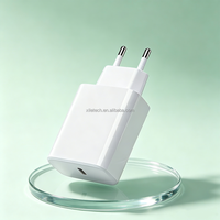 Cargador USB C Portátil para Celular, Adaptador de Carga Rápida Tipo C, Enchufe para EE. UU., Reino Unido y UE, Cargador de Pared para iPhone 16, 15 y 14
