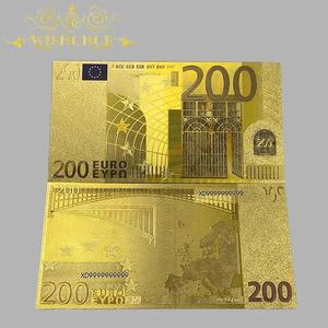 Renkli Euro Banknotları 5-1 Milyon EUR Altın Banknotlar 24 Ayar Altın Kaplama Altın Banknot Koleksiyonluk Para - Product Image 4