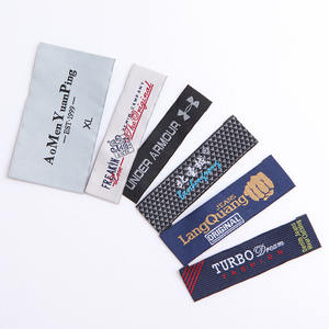 Etiqueta tejida <span class=keywords><strong>de</strong></span> Damasco <span class=keywords><strong>de</strong></span> alta densidad, Etiquetas tejidas <span class=keywords><strong>de</strong></span> cuello para <span class=keywords><strong>ropa</strong></span>, personalizables, su logotipo - Product Image 4