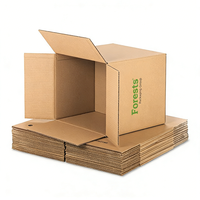 Fabricant de cartons avec logo personnalisé, boîte d'expédition en carton ondulé pour l'emballage et la livraison, boîte d'expédition en carton kraft