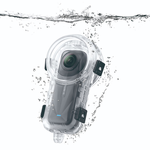 2025 New for Insta360 X5 PULUZ Invisible Dive Case Lens Guard Silicone Protective Cover Camera Protective Lens Accessories Cover