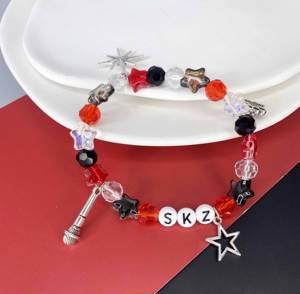 Pulseras de Cuentas de Cristal de Moda para Mujer, Pulsera con Colgante de Estrella, Joyería para Estudiantes, Regalos para Mejores Amigas - Product Image 2