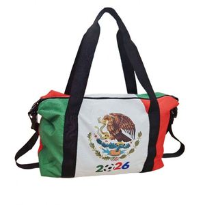 Bolsa de Viaje de Lona Personalizada para Fútbol, Inspirada en el Torneo Mundial de Fútbol 2026, Mochila de Almacenamiento con Serigrafía - Product Image 2