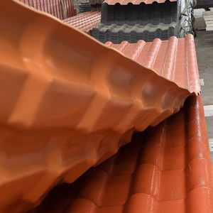 Tuiles de toiture en PVC couleur terre cuite avec surface en résine synthétique ASA - Product Image 6