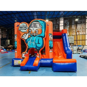 Château gonflable pour enfants <span class=keywords><strong>Happy</strong></span> Hip <span class=keywords><strong>Hop</strong></span> avec toboggan, pour événements et fêtes en plein air - Product Image 1