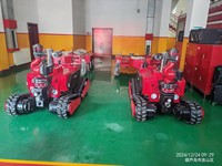 Robot Pemadam Kebakaran Pelat Baja Fleksibel Berkualitas Tinggi Guoxing RXR-MC100BGD dengan Kontrol Jarak Jauh Cerdas