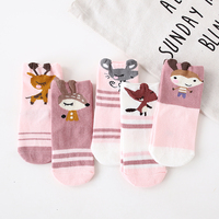 Nouvelle collection 2025 : Chaussettes décontractées pour bébés et tout-petits, design tendance, motif animal 3D, sans coutures, en coton/bambou, coupe basse