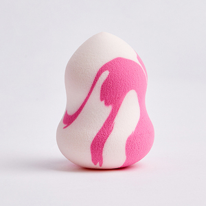 高级可定制大理石设计弹性美容海绵鸡蛋光滑化妆应用无缝混合化妆粉扑 - Product Image 5