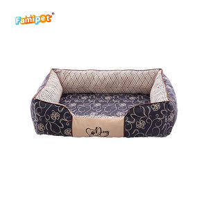 Famipet fabricante personalizado al por mayor nuevo diseño de lujo cómodo transpirable rectángulo suave lavable mascota gato perro cama - Product Image 5