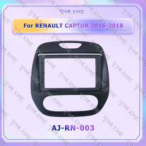 Cornice per Autoradio e Navigatore per <span class=keywords><strong>RENAULT</strong></span> <span class=keywords><strong>CAPTUR</strong></span> 2016-2018, 9 Pollici, Nero Lucido, per Aria Condizionata Automatica - Product Image 2