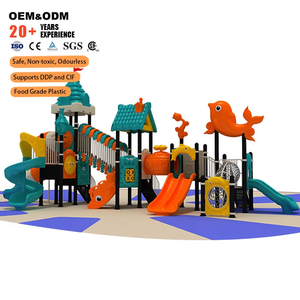 Aire de jeux extérieure sur le thème de l'océan et du château pour les communautés préscolaires, les parcs et les propriétés immobilières - Product Image 2