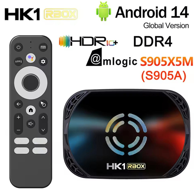 New Arrival Factory Price Android 14 Tv Box HK1 X50 S905X5M Wifi 6 1000M Smart Set Top Box