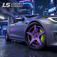 جنوط مصنعة من قطعتين بتصميم نجمي مقاس 18 19 20 21 22 23 24 بوصة 5x112 5x120 عجلات سباق للسيارات من بي إم دبليو ومرسيدس