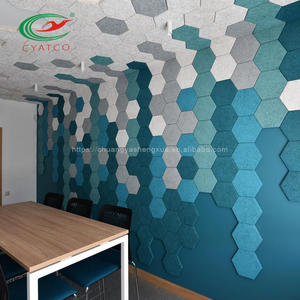 Panneau acoustique 100% fibre de polyester chambre insonorisante panneau <span class=keywords><strong>anti</strong></span>-<span class=keywords><strong>bruit</strong></span> insonorisant sur le <span class=keywords><strong>mur</strong></span> - Product Image 6