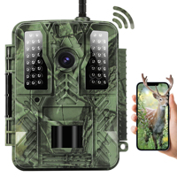 Cámara de Caza BSTCAM, Cámaras WiFi 4K, Cámara de Vigilancia Inalámbrica para Exteriores, Cámara de Observación de Senderos