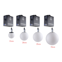 Système cinétique de contrôle DMX pour treuil, effet de vague, lumière matricielle RGB LED, sphère magique suspendue en alliage d'aluminium de 30 cm pour scène