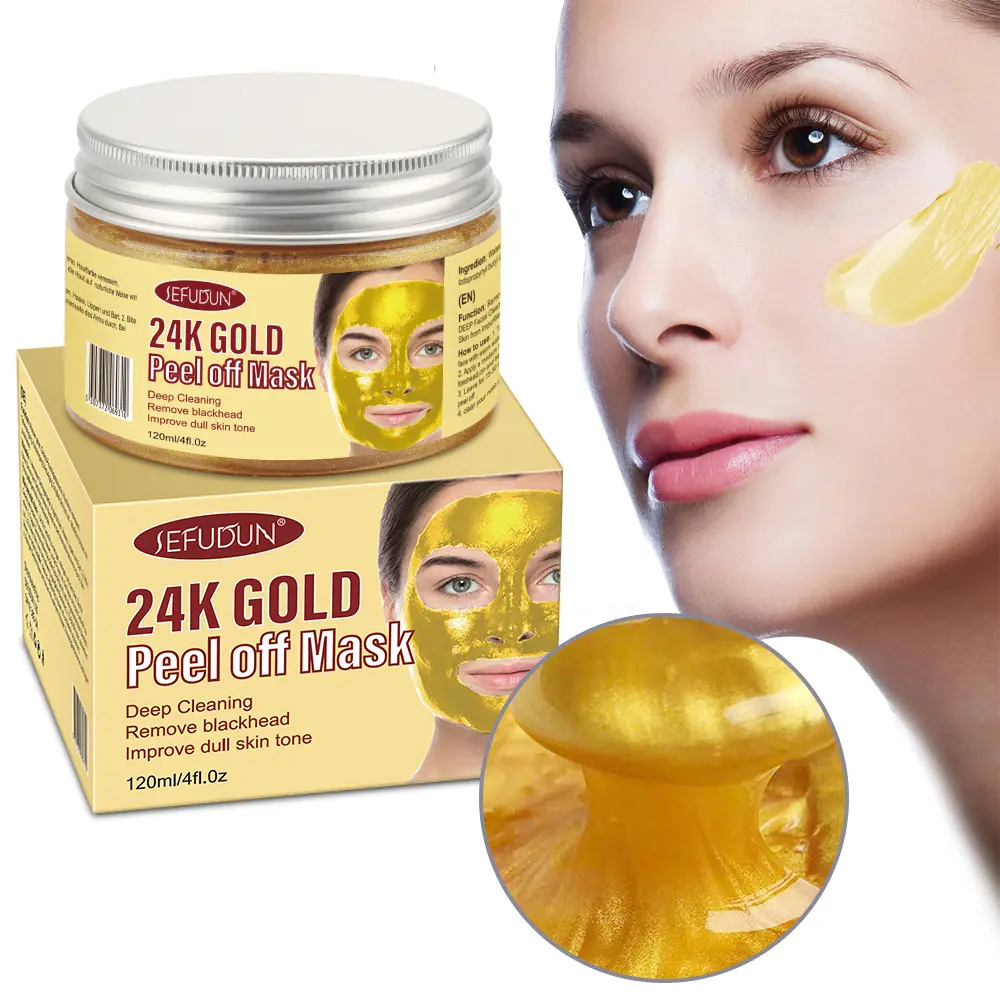 Großhandel Haut aufhellung Straffend Anti-Aging Makel Haut 24K Gold Gesichts schlamm maske