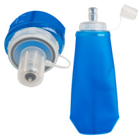 Gourde souple à large ouverture 500 ml, bouteille d'eau pliable pour la course, gourde souple pliable en TPU, gourde pliable sans BPA
