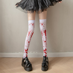 Halloween Horror vampiro enfermera Cosplay chica esqueleto medias <span class=keywords><strong>disfraz</strong></span> fiesta accesorios decorado JK medias - Product Image 4