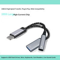 Câble de transfert USB 3.0 alimenté par courant alternatif deux-en-un pour téléphone portable et transmission de données, neuf