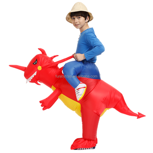 Wholesale Crazy Jurassic Funny Party <strong>Kids</strong> Children <strong>Dinosaur</strong> Riding Walking Inflatable <strong>Costume</strong> - Product Image 3