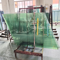 Verre trempé clair, 21.52mm, 10 10 4, trempé pour extérieur ou intérieur, balustrade, balustret