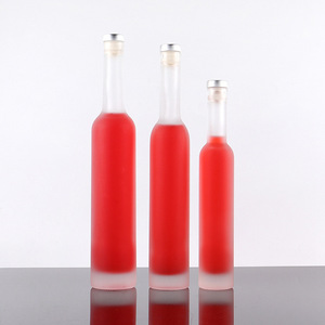 Chai rượu cổ điển hình trụ cổ dài làm từ thủy tinh tái chế, in lụa, dung tích 100ml, <span class=keywords><strong>200ml</strong></span>, 500ml, 375ml, 750ml, dùng cho rượu Whiskey, Bourbon, Gin - Product Image 4