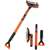 Kit d'urgence robuste pour SUV/camion, brosse à neige télescopique, grattoir à glace et pelle en EVA, outil compact tout-en-un