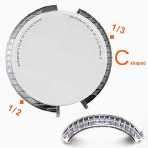 Nha khoa cadcam phay khối 1/2 Vòng tròn chủ kẹp nhựa trong suốt hình bán nguyệt công cụ cho Zirconia <span class=keywords><strong>PMMA</strong></span> PEEK Đĩa giữ - Product Image 1