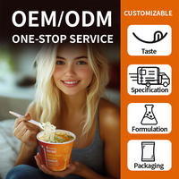 Hethstia Konjac Noodle Spicy Curry Soup Instant Low-Calorie Pho Soup Cup Shirataki Noodles